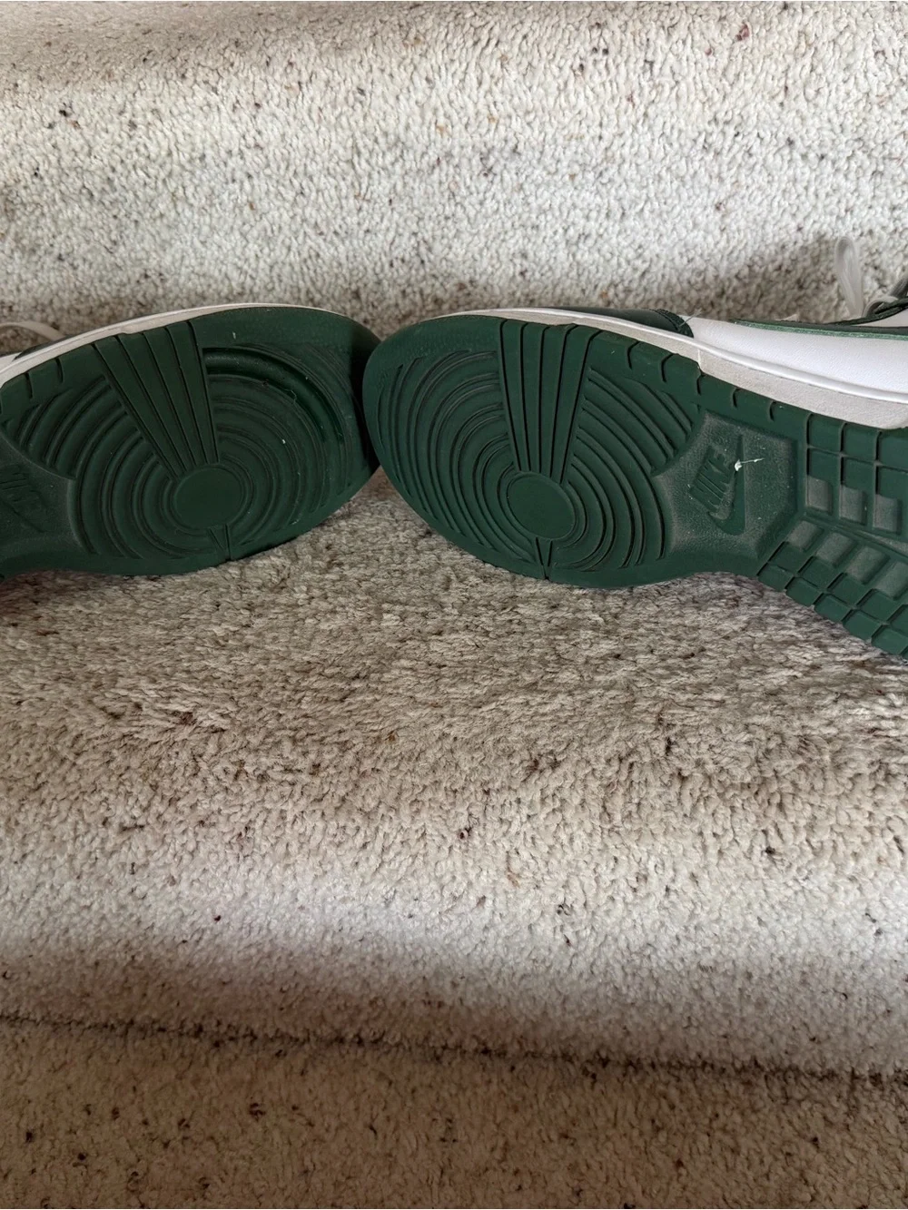 Nike High-Top Sneakers in White and Dark Green - Picture 14 of 14